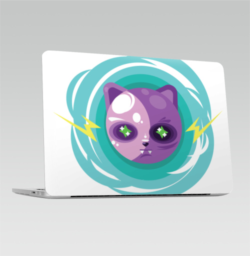 Наклейка на 2016-2018 – Macbook Pro Touch Bar Энергичный кот Борис. - купить в интернет-магазине Мэриджейн в Москве и СПБ