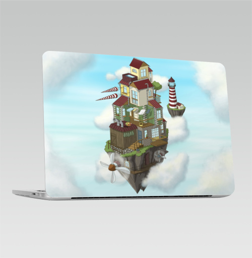 Наклейка на 2016-2018 – Macbook Pro Touch Bar Flying house - купить в интернет-магазине Мэриджейн в Москве и СПБ