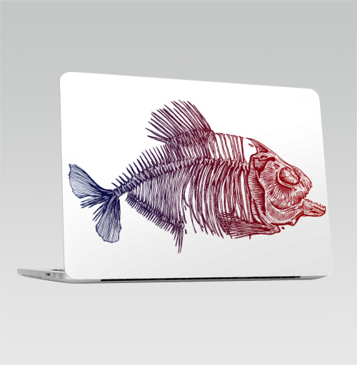 Наклейка на 2016-2018 – Macbook Pro Touch Bar Fish - купить в интернет-магазине Мэриджейн в Москве и СПБ
