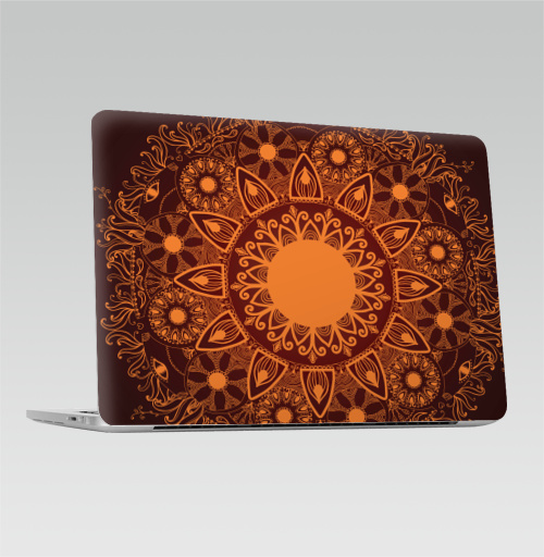 Наклейка на 2016-2018 – Macbook Pro Touch Bar Ornamental round pattern - купить в интернет-магазине Мэриджейн в Москве и СПБ