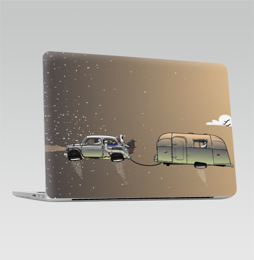 Наклейка на 2016-2018 – Macbook Pro Touch Bar Легендарный автомобиль и дом будущего - купить в интернет-магазине Мэриджейн в Москве и СПБ