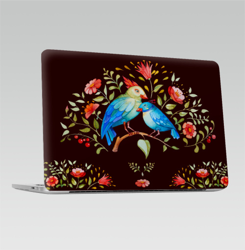 Наклейка на 2016-2018 – Macbook Pro Touch Bar Птицы - купить в интернет-магазине Мэриджейн в Москве и СПБ