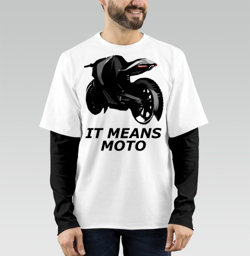 Фотография футболки IT MEANS MOTO / ОЗНАЧАЕТ МОТО