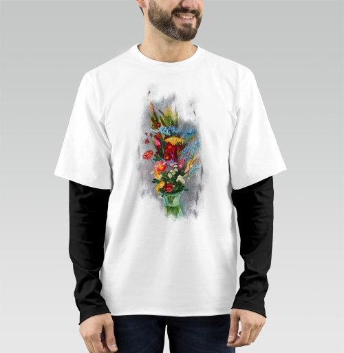 Фотография футболки Букет из сада