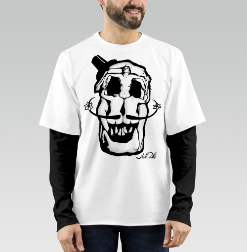 Фотография футболки Dali Skull