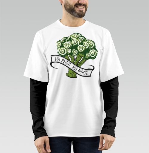 Фотография футболки Рисунок брокколи Ни рыба ни мясо
