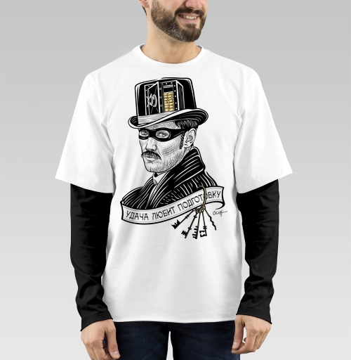 Фотография футболки Удача любит подготовку - ломщик