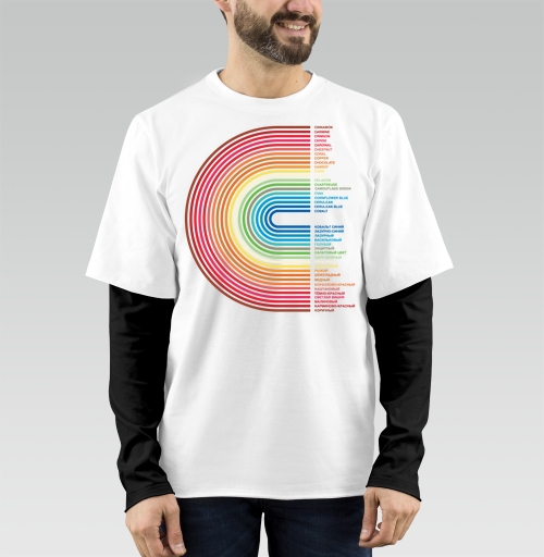Фотография футболки Rainbow Gradient Colors – Радужный Градиент Цветов