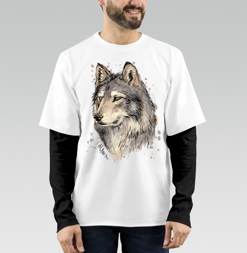 Фотография футболки Волк - Принтериум