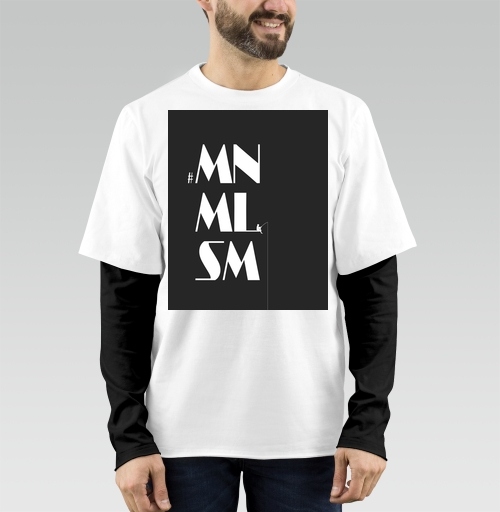 Фотография футболки Minimalism рыбалка человек удочка с удочкой