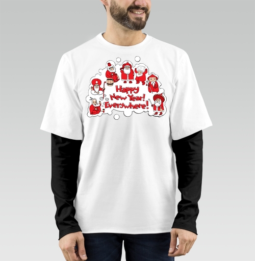 Фотография футболки Global Santa Unites / Глобальный Санта Объединяет New Year Everywhere