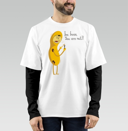 Фотография футболки Angry Peanut Boss in Office / Сердитый Арахис Босс You are nut