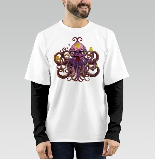 Фотография футболки Surreal Octopus / Сюрреалистичный осьминог дружелюбного хаоса трикстер