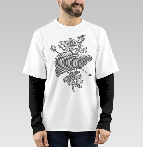 Фотография футболки Liver&flowers