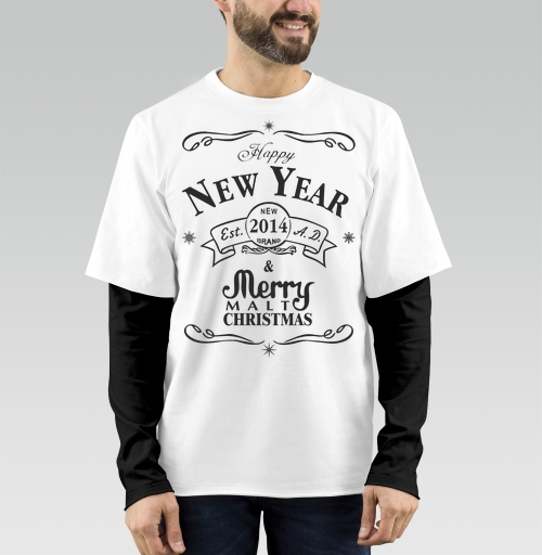 Фотография футболки Happy New Malt 2014 / С Новым Солодом 2014