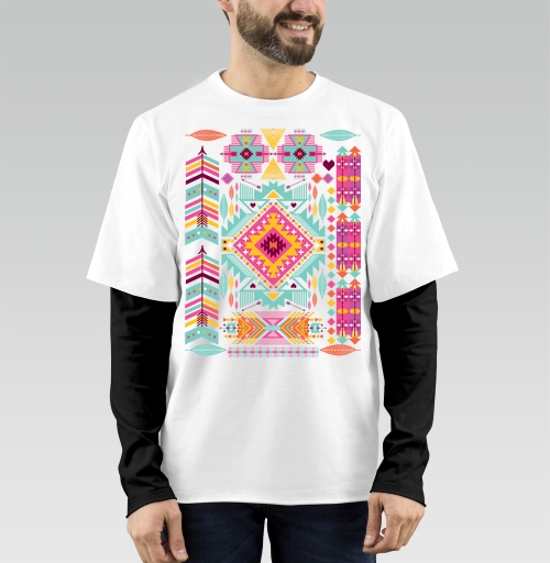 Фотография футболки Trendy tribal ornament