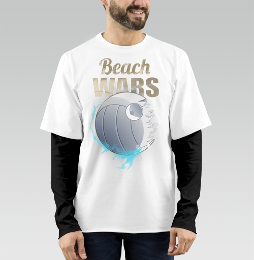 Фотография футболки Футболка Beach Wars с волейбольным дизайном