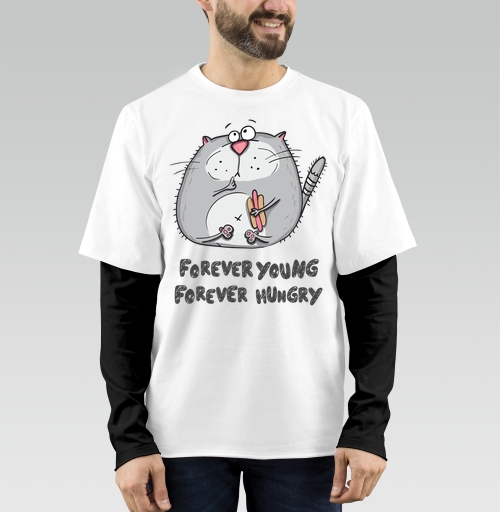 Фотография футболки Russian Student - forever young - forever hungry / Русский студент — вечно молодой, вечно голодный