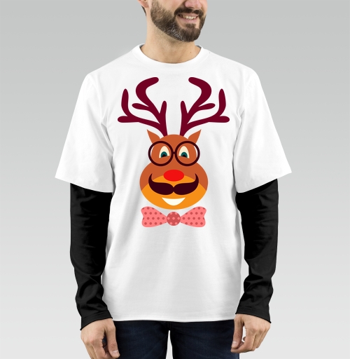 Фотография футболки Hipster Deer / Олень-хипстер