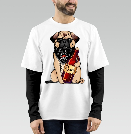 Фотография футболки Pirate pug