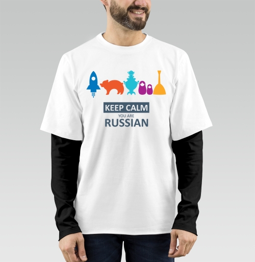 Фотография футболки Минималистичный постер Keep Calm You Are Russian