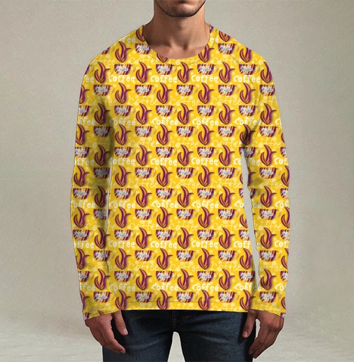 Фотография футболки Кофейный фон