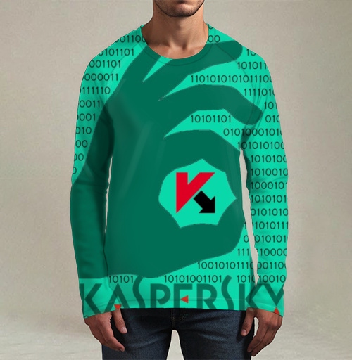 Фотография футболки Надёжность Kaspersky в цифровом пространстве