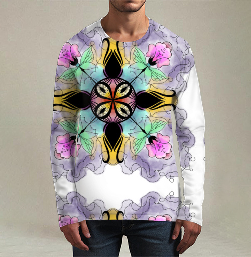 Фотография футболки Flower mandala / Цветочная мандала