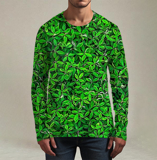 Фотография футболки Зеленая Пышная Листва Натуральной Красоты