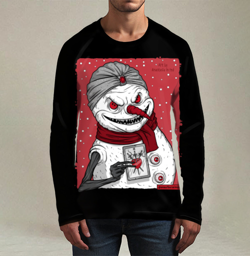 Фотография футболки Снеговик-предсказатель