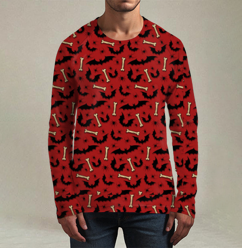 Фотография футболки Летучие мыши, пауки и кости