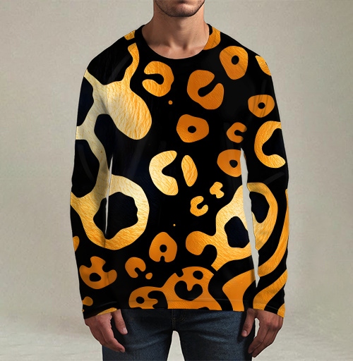Фотография футболки Golden Leopard Pattern / Золотой леопардовый узор для вашего дома