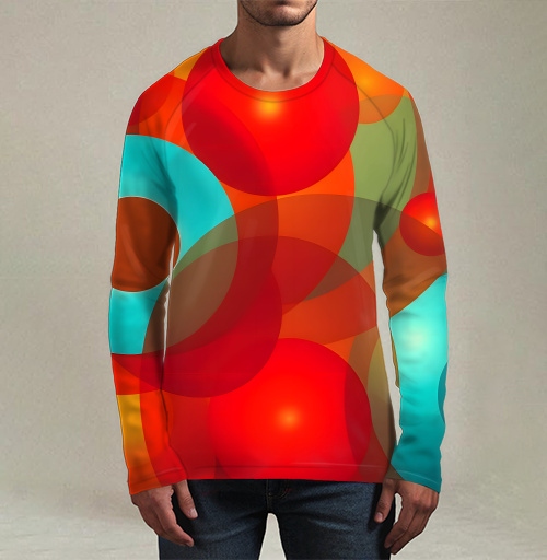 Фотография футболки Яркая композиция Абстрактные Цветные Сферы / Abstract Colorful Spheres