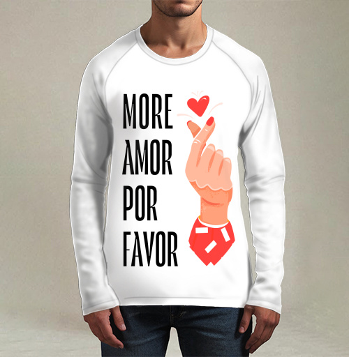 Фотография футболки Hand heart More Amor / Рука с сердцем жест корейское сердечко