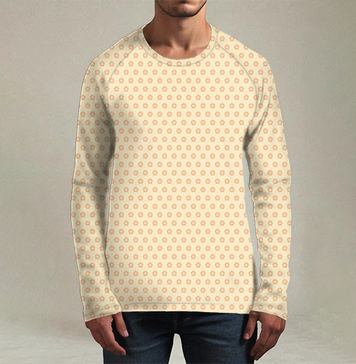 Фотография футболки Элегантный ретро орнамент Geometric Gear Pattern / Узор из шестерёнок