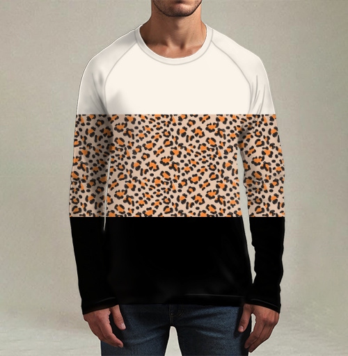 Фотография футболки Элегантная леопардовая полоса / Elegant leopard stripe pattern