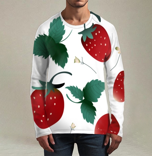 Фотография футболки Fresh Red Sweet Berries Strawberry Garden – Садовая клубника