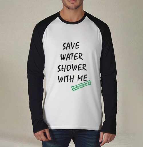 Фотография футболки SAVE WATER SHOWER WITH ME / Экономь воду, принимай душ со мной