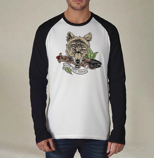 Фотография футболки Волка на охоте