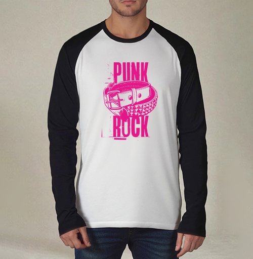 Фотография футболки Яркий кожаный ремень с шипами в духе панк рок – PUNK ROCK