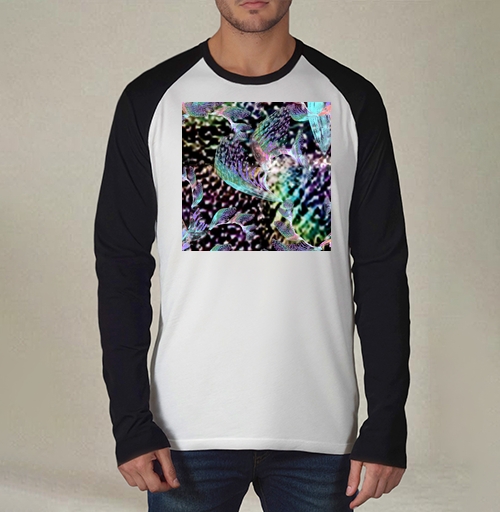 Фотография футболки Неоновый танец тропиков запах блеск voile shimmer print trend 2021
