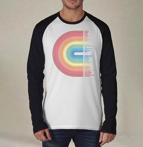Фотография футболки Rainbow Gradient Colors – Радужный Градиент Цветов