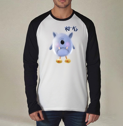 Фотография футболки Милый пушистый монстр в тапочках-уточках Ky-Ky