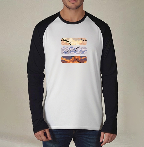 Фотография футболки Облака и трещины: символ перемен в небе