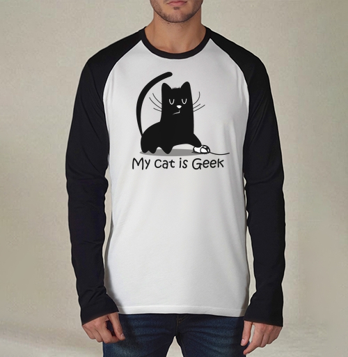 Фотография футболки My cat is Geek