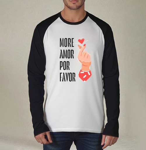 Фотография футболки Hand heart More Amor / Рука с сердцем жест корейское сердечко