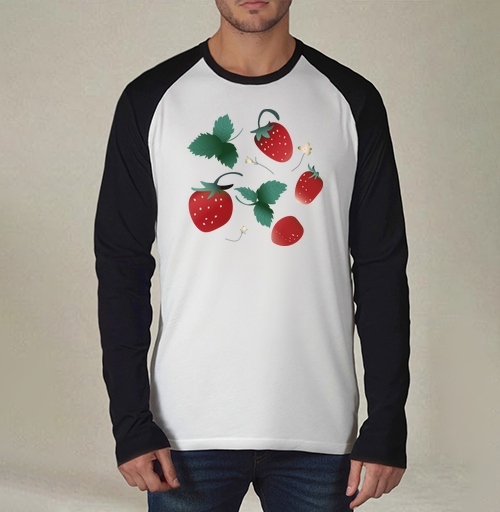 Фотография футболки Fresh Red Sweet Berries Strawberry Garden – Садовая клубника