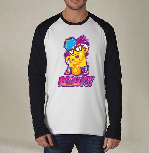 Фотография футболки Skeptical Yellow Gangsta Character / Скептичный Жёлтый Гангста Монстр