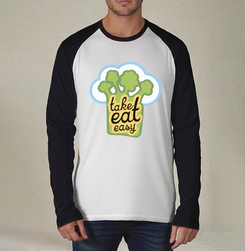 Фотография футболки take eat easy / Ешь легко