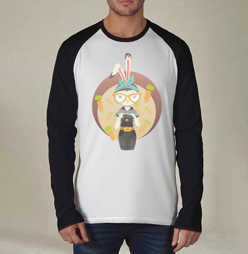 Фотография футболки Hipster Bunny / Зайка-хипстер
